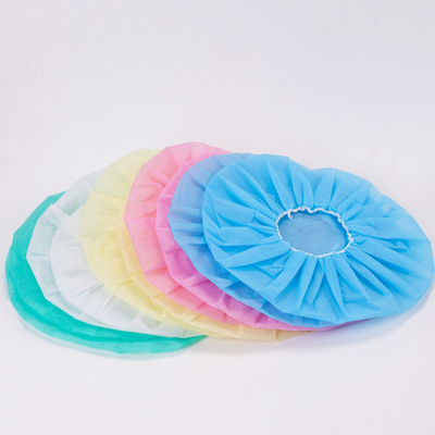 Pp 10g non tissés couvre les chapeaux chirurgicaux jetables gonflants jetables de 14g Headcover