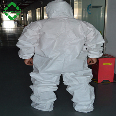 Combinaisons microporeuses jetables blanches imperméables L