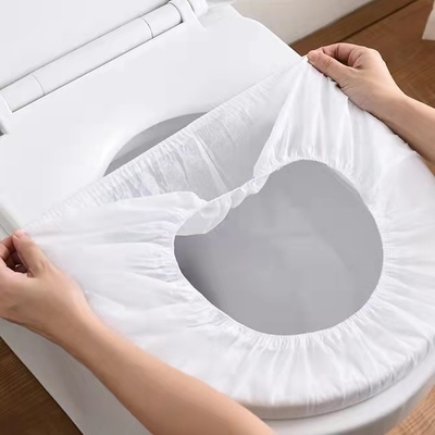 Couvertures de siège des toilettes jetables imperméables pour l'hôtel de voyage non tissé