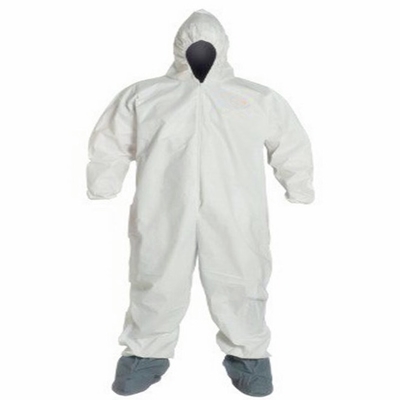 Type tenue de protection jetable blanche de combinaison jetable de 3b 4b
