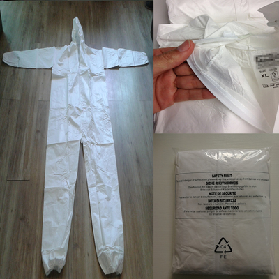 Costume protecteur non tissé protecteur jetable semblable de combinaison de combinaison de Tyvek SMS