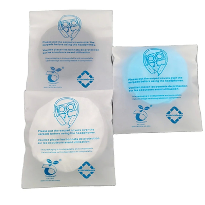50pc blanc casque jetable couvre l'oreille léger protection écologique contre la saleté et la poussière