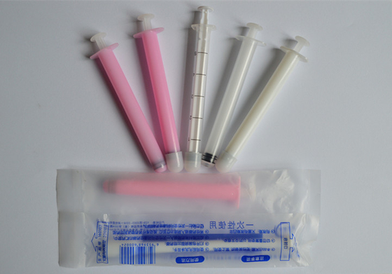Applicateur vaginal cylindrique stérilisé jetable