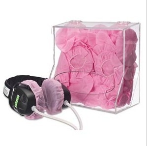 Couvertures sanitaires antipoussière de casque de couverture jetable d'écouteur de PE