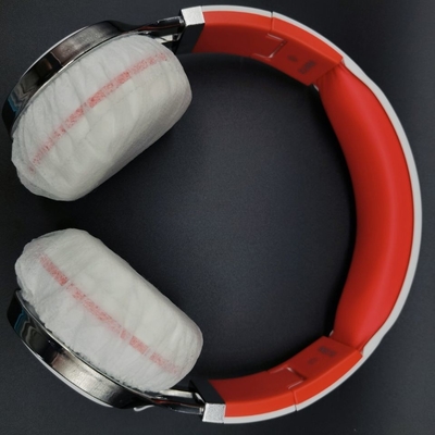 Couverture jetable d'écouteur de casque sanitaire blanche