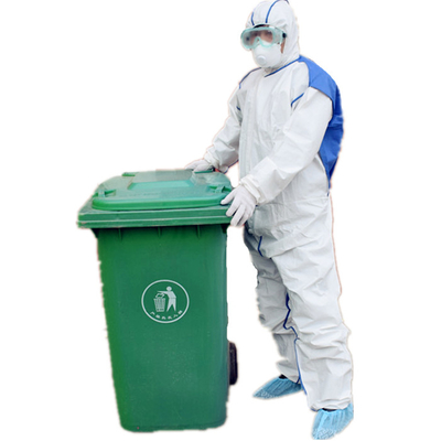 Type à capuchon chimique 3b 4b de CAT III de Hazmat d'hôpital de combinaison protectrice d'isolement de PPE