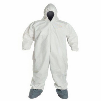 Combinaison protectrice non tissée à capuchon de CAT III d'hôpital de combinaison jetable de SMS