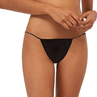 Noir jetable de sous-vêtements de salon de beauté de station thermale respirable