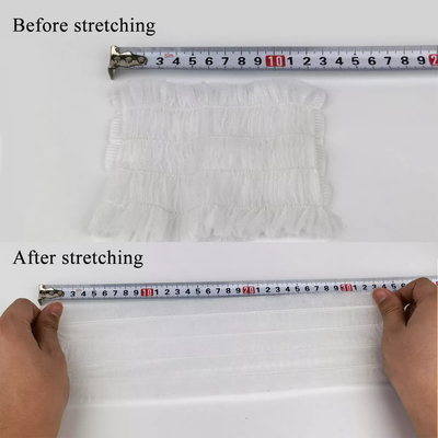 Enveloppe élastique non tissée blanche de cheveux de bandeau de salon de beauté de station thermale